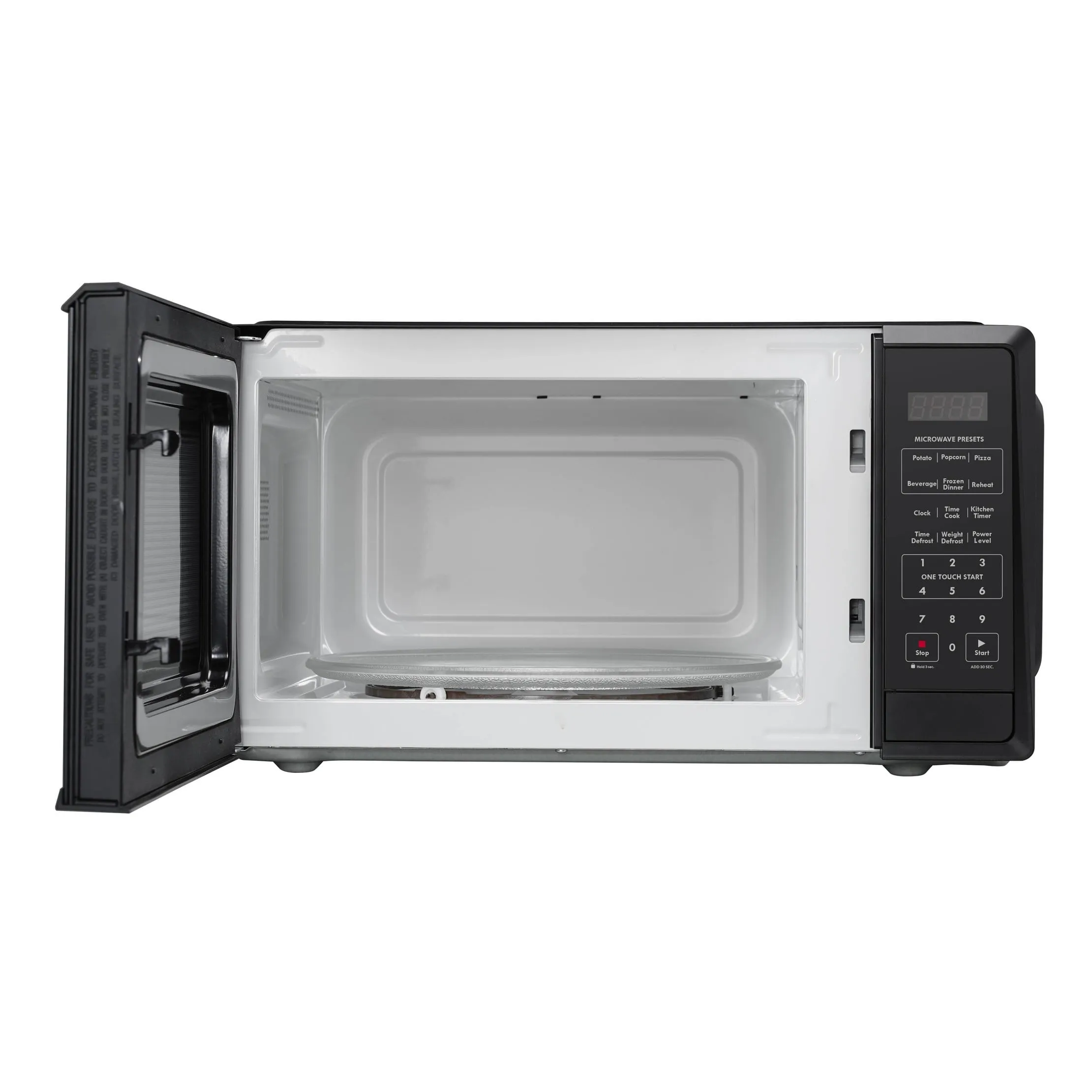 1.1 cu-ft Black Microwave - Black
