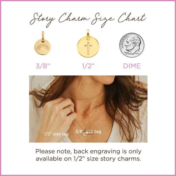 14k Gold Engravable Butterfly Necklace