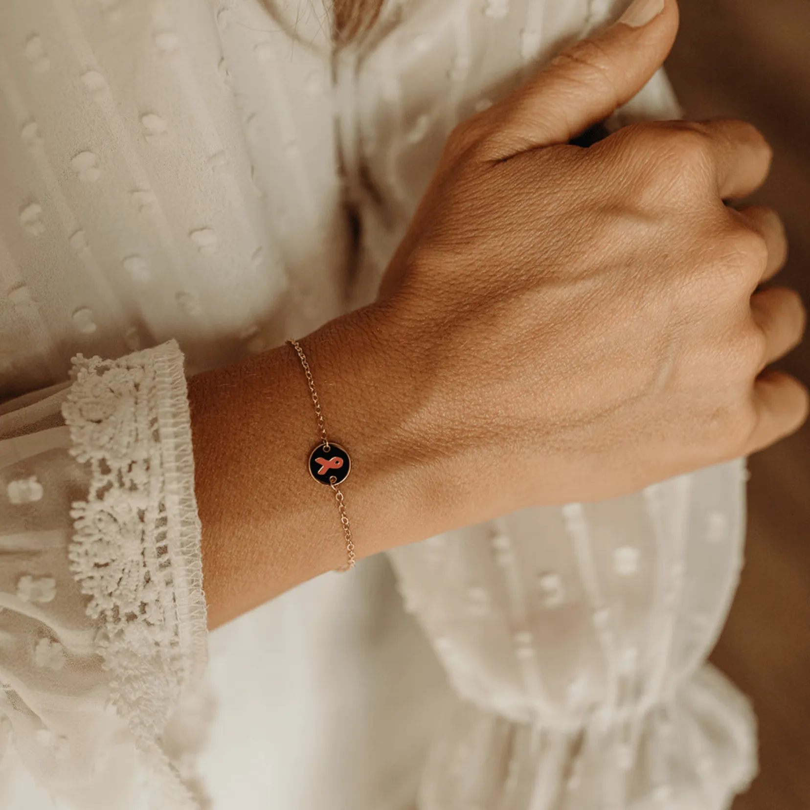 14k Gold Story Chain Bracelet