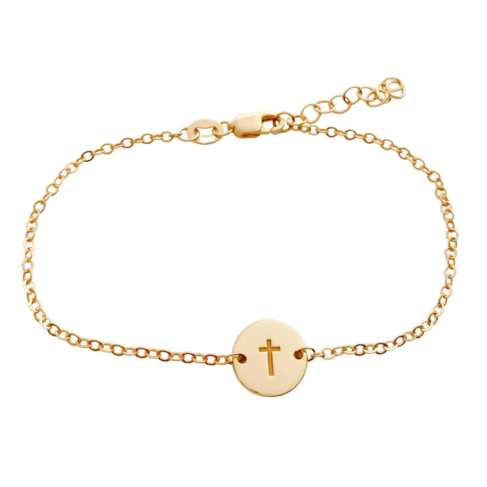 14k Gold Story Chain Bracelet