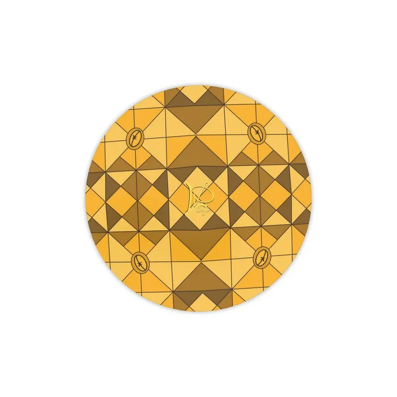 #177 LDCC SERVING PLATTER in gold tones