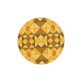 #177 LDCC SERVING PLATTER in gold tones