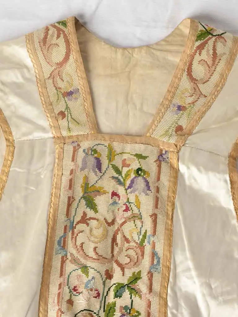 19th century Priest's embroidered robe 44"