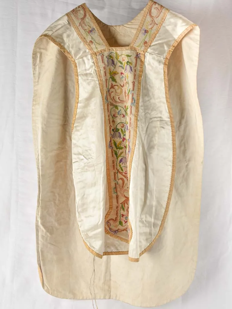 19th century Priest's embroidered robe 44"