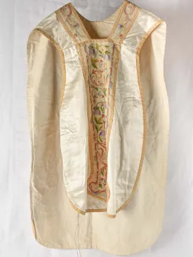 19th century Priest's embroidered robe 44"