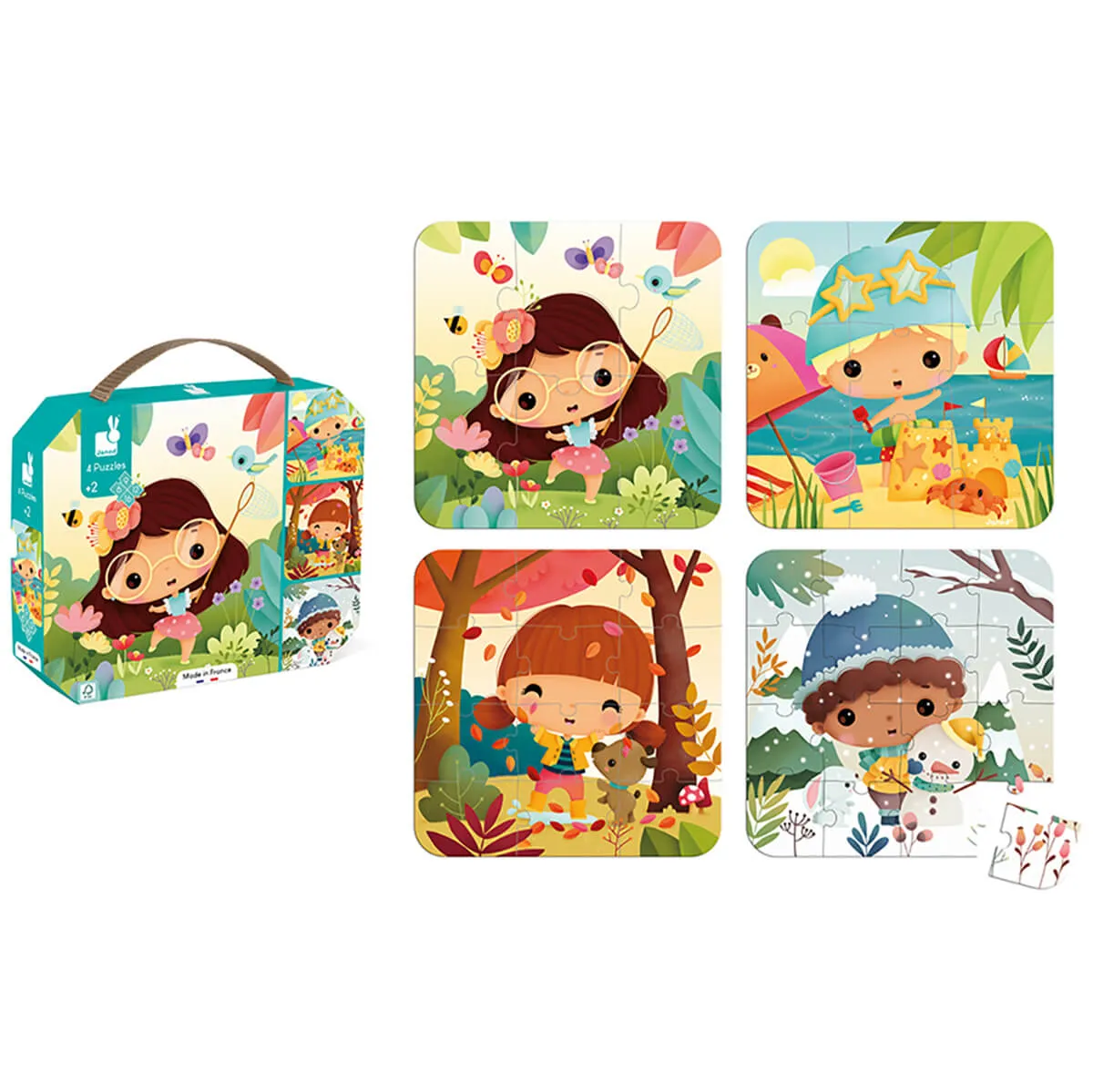 4 Puzzles The Four Seasons by Janod