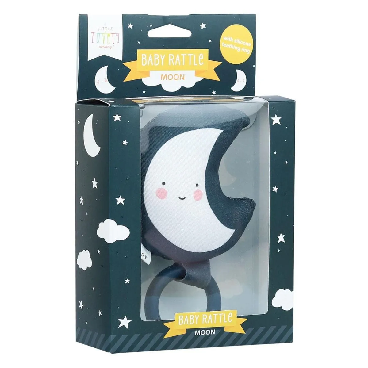 A Little Lovely Company Baby Rattle Moon