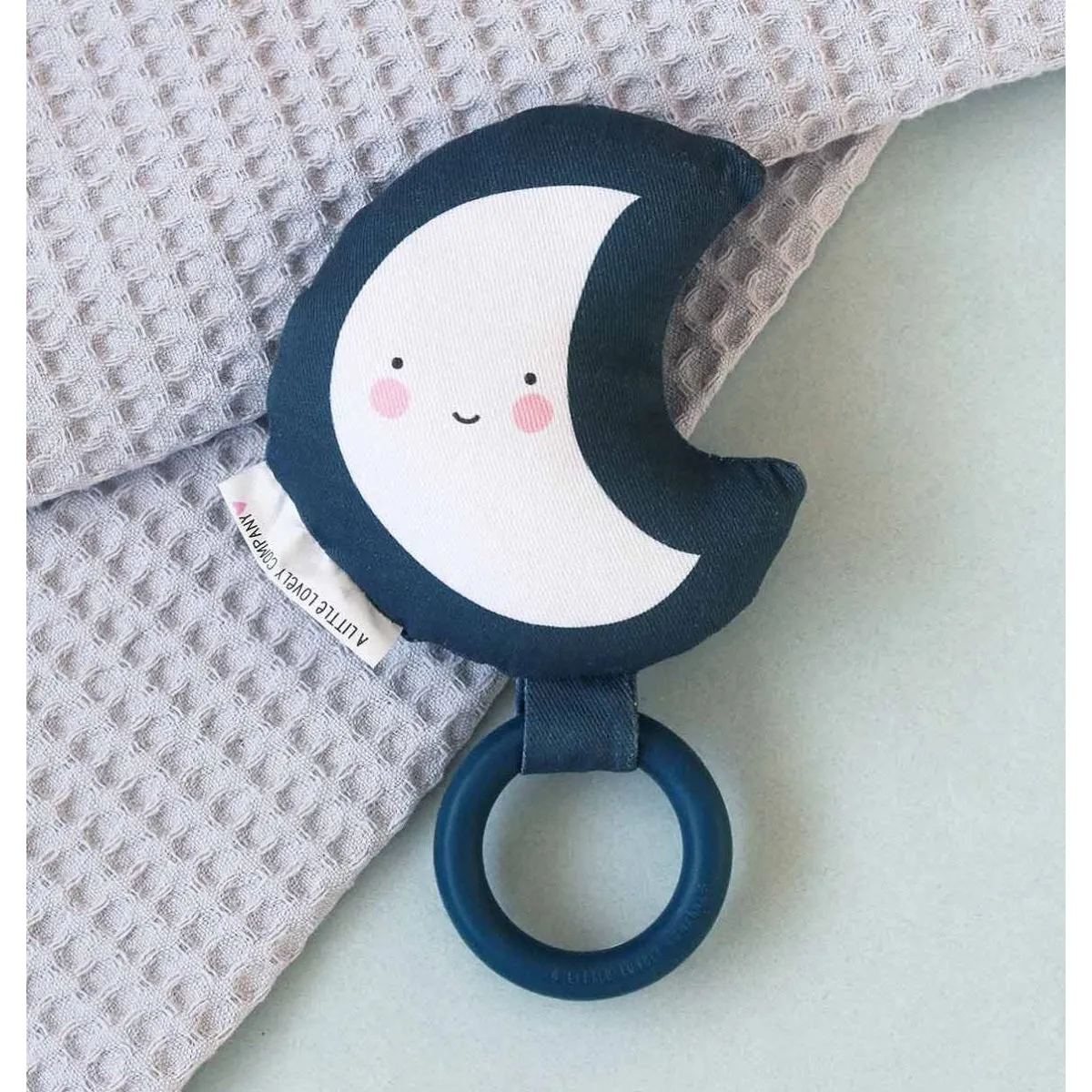 A Little Lovely Company Baby Rattle Moon