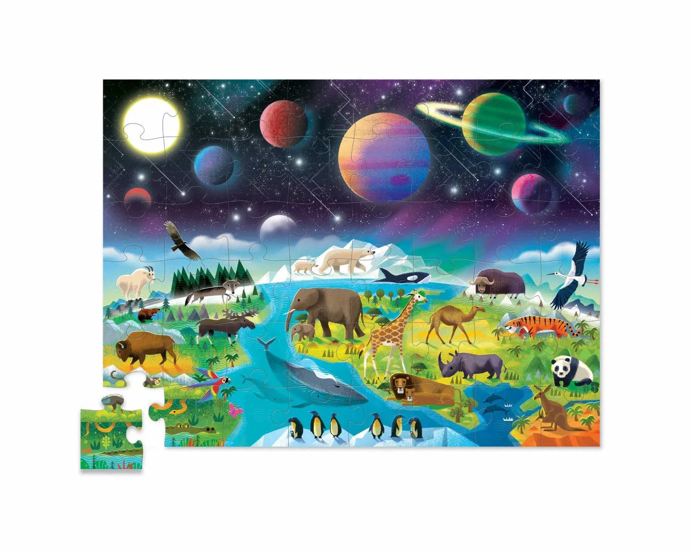 Above & Below Puzzle 48 Piece - Earth & Space