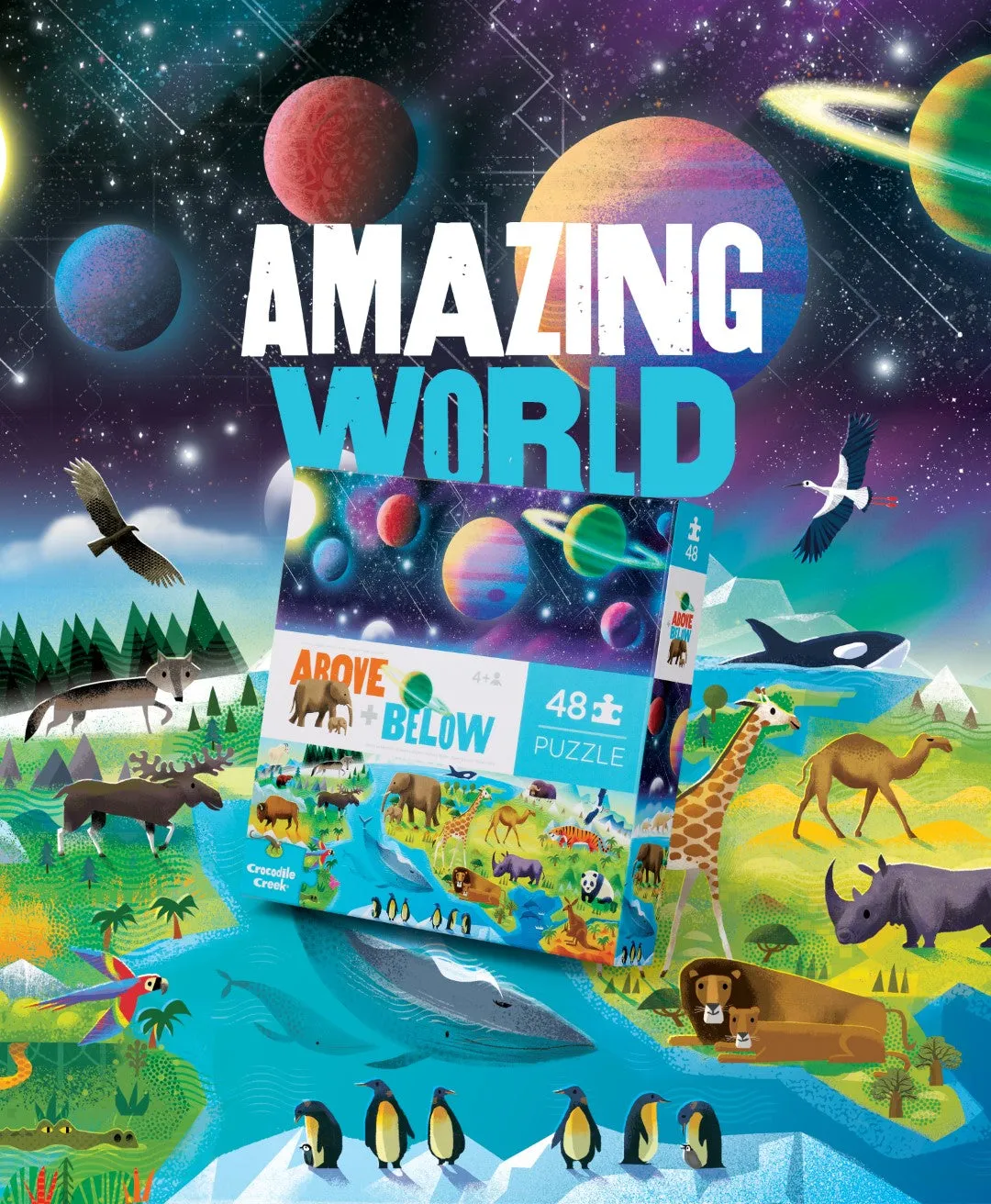 Above & Below Puzzle 48 Piece - Earth & Space