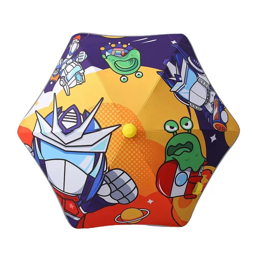 Aliens Space theme, Canopy Shape Umbrella for Kids, 5-12yrs