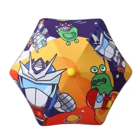 Aliens Space theme, Canopy Shape Umbrella for Kids, 5-12yrs