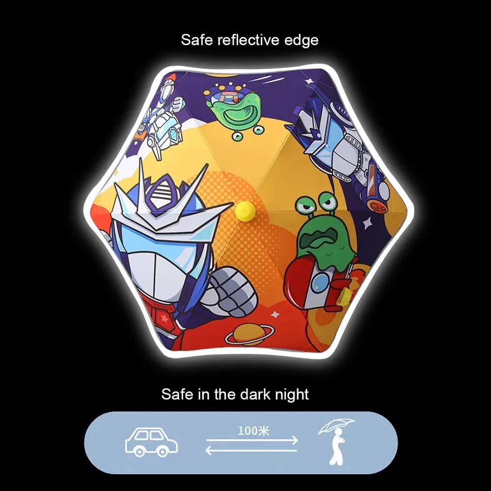 Aliens Space theme, Canopy Shape Umbrella for Kids, 5-12yrs