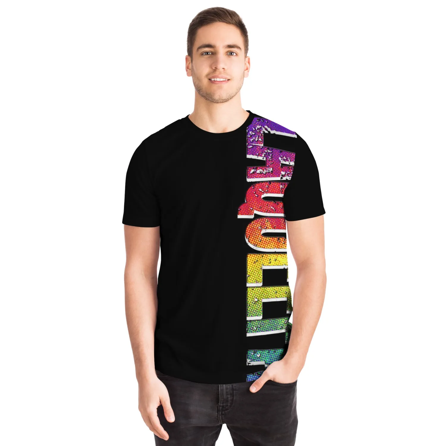 Amy LaQueefa rainbow/black PREMIUM t-shirt