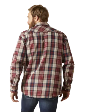 Ariat® Men's Harlen Plaid Retro Fit Long Sleeve Snap Front Western Shirt