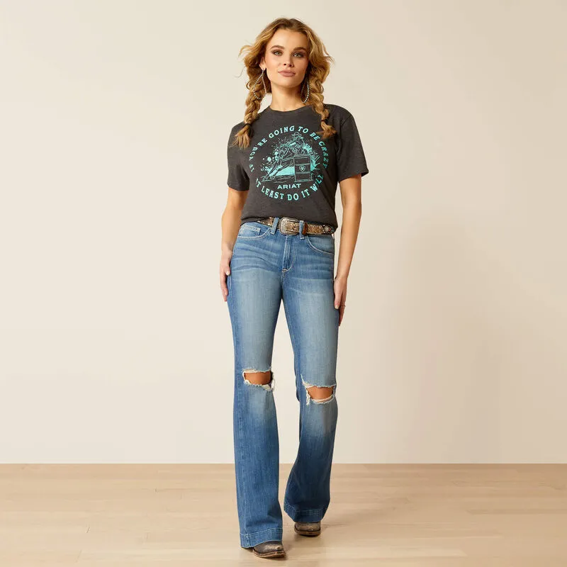 Ariat Women's Charcoal Heather Barrel Beauty Tee 10052028