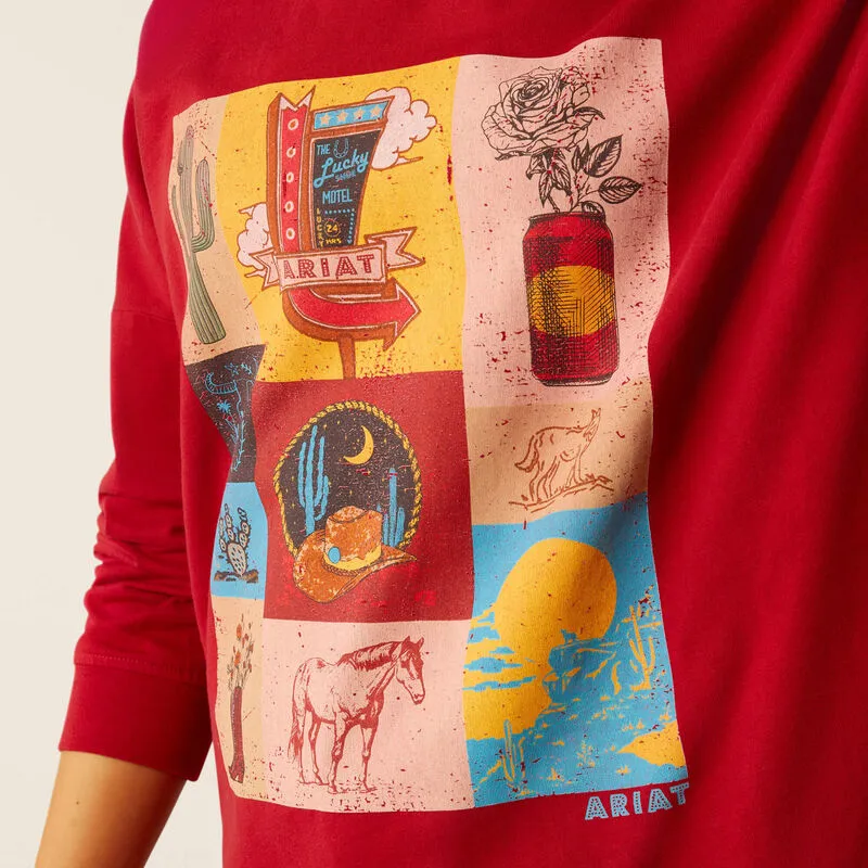 Ariat Women's Rio Red Roadside Oversized Long Sleeve Tee 10052467