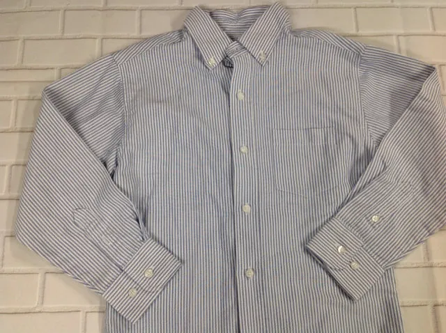 Arrow Blue & White Stripe Top