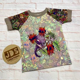 Aussie Animal short sleeve tee - Size Med (3-6y) - Possum