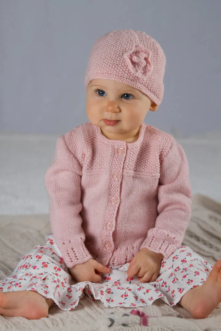 Baby Cakes Abigail Cardi & Hat Bc39 0-12Months Knitting Pattern