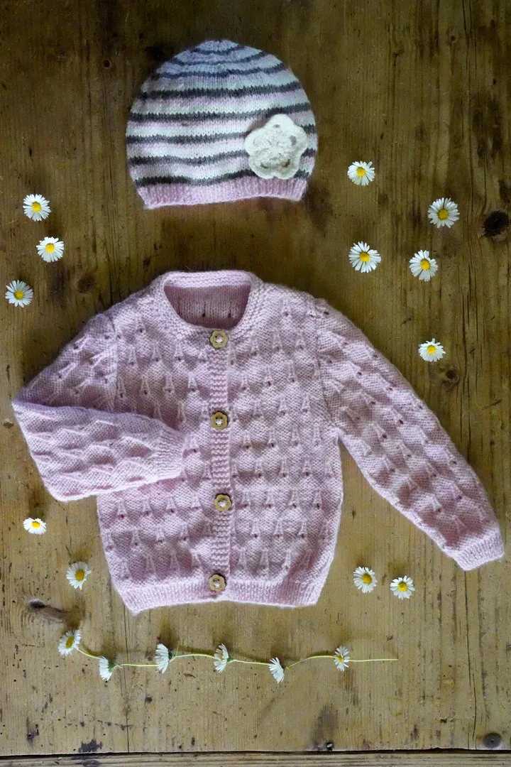 Baby Cakes Sylvia Cardi & Hat Bc101 0-18months Knitting Pattern 4ply