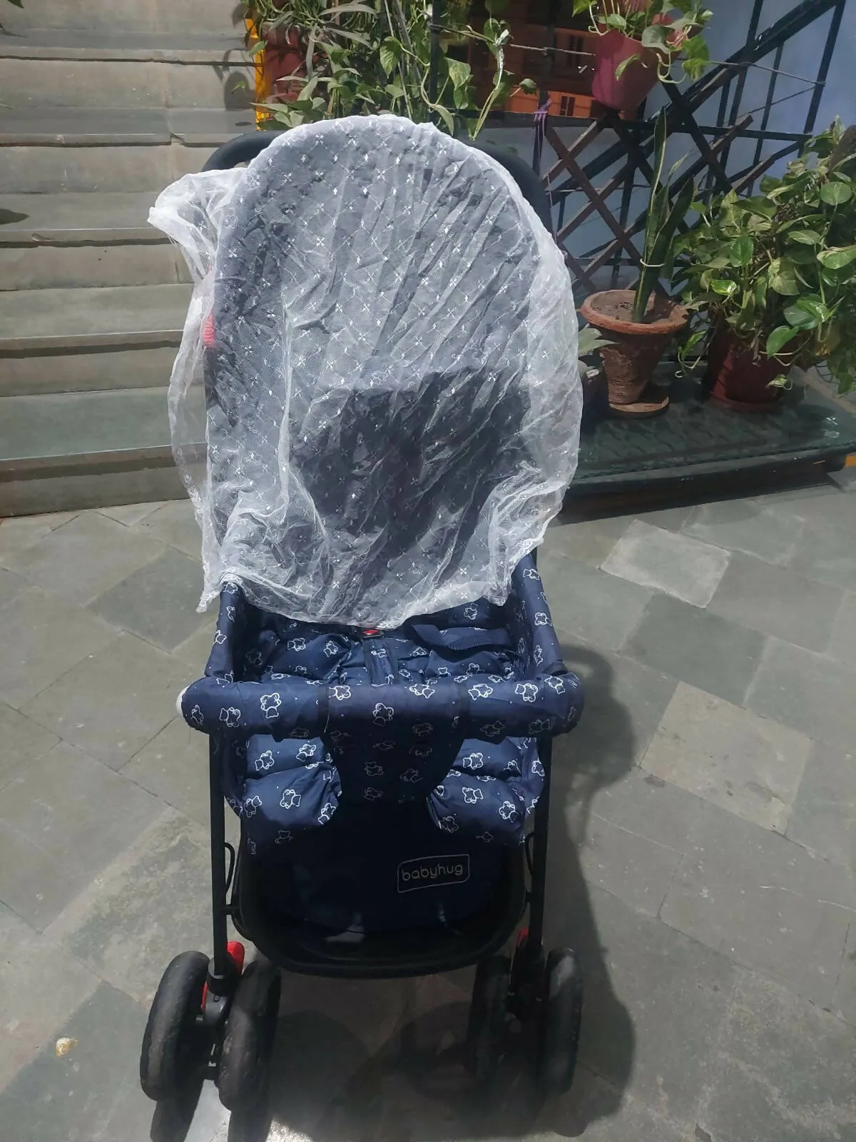 BABYHUG Comfy Ride Stroller/Pram with Reversible Handle and 5 Point Harness