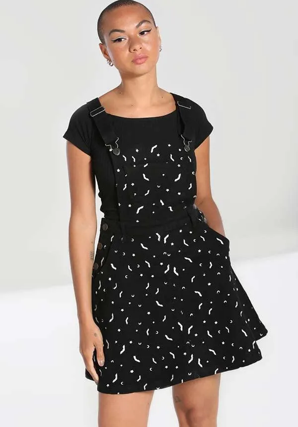 Bat [Black] | PINAFORE DRESS**