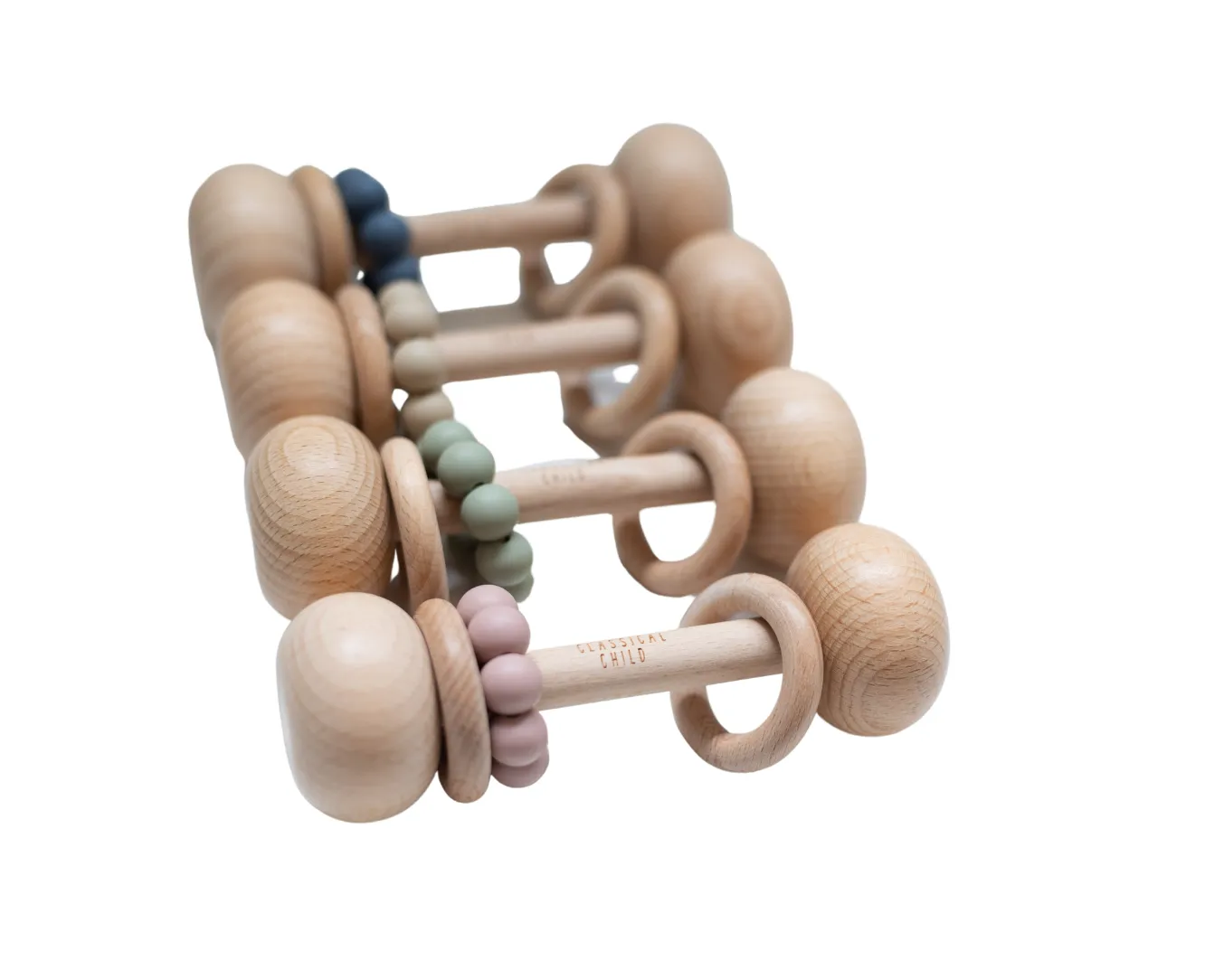 Beech & Silicone Rattle Blush