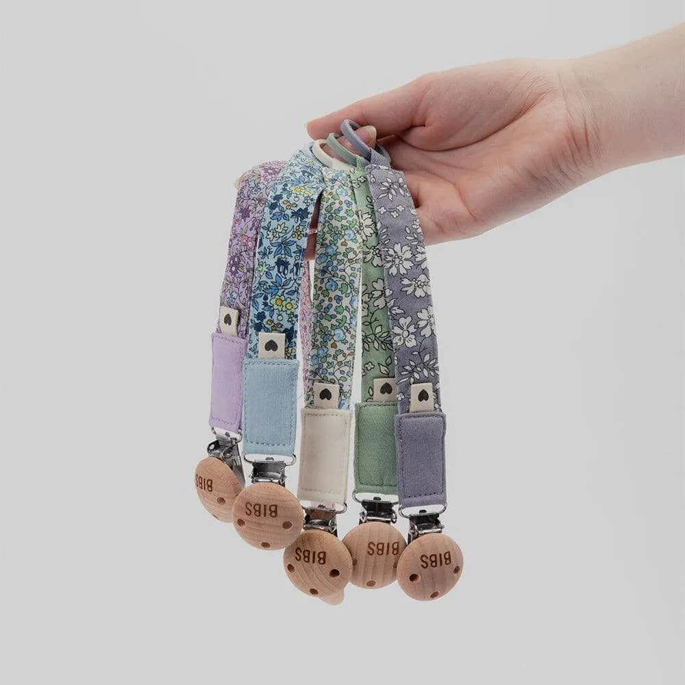BIBS Dummies - Liberty Pacifier Clip Chamomile Lawn/Violet Sky