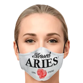 Blessed Aries Face Mask - White Renegade