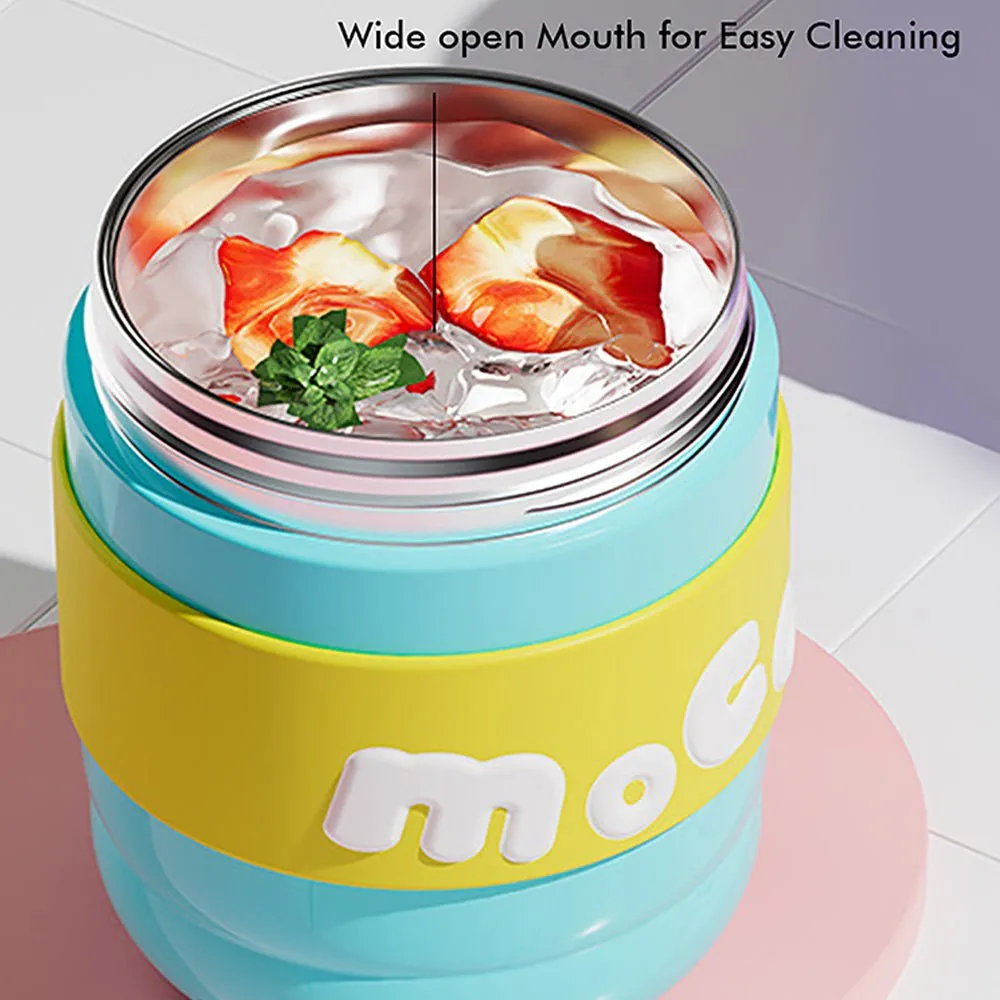 Blue & Yellow 2 way Lid Style Moco Kids Water, 600 ml