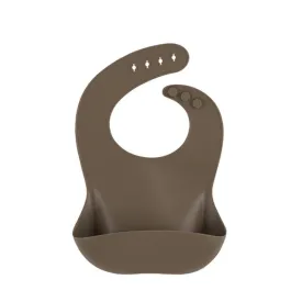 Bonét et Bonét Silicone Bib - Almond