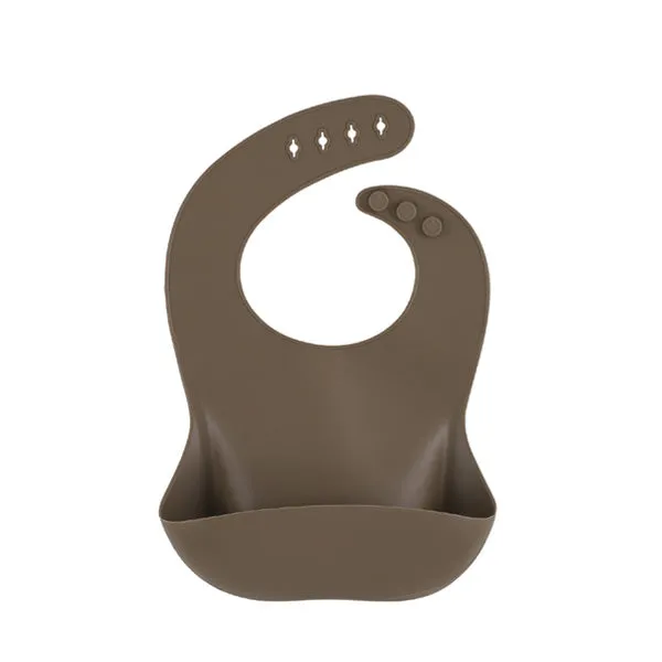 Bonét et Bonét Silicone Bib - Almond