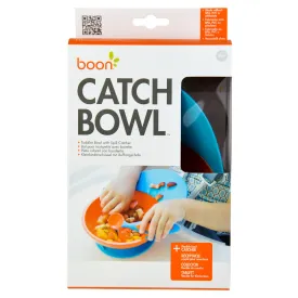 Boon Catch Bowl with Spill Catcher Orange