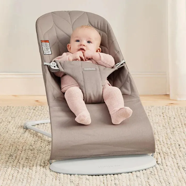 Bouncer Bliss   Free Flying Friends Toy Bar- - Sand Gray Petal Quilt