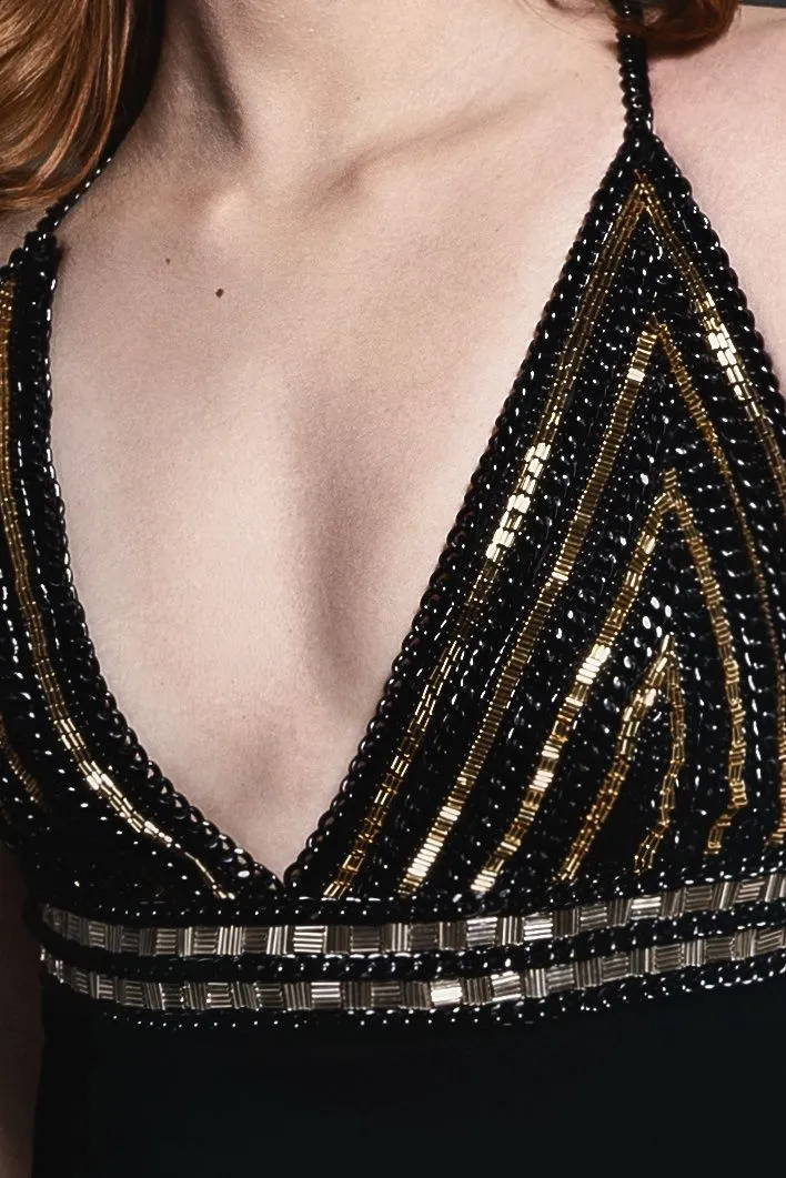 Bustier Embroidered Gown