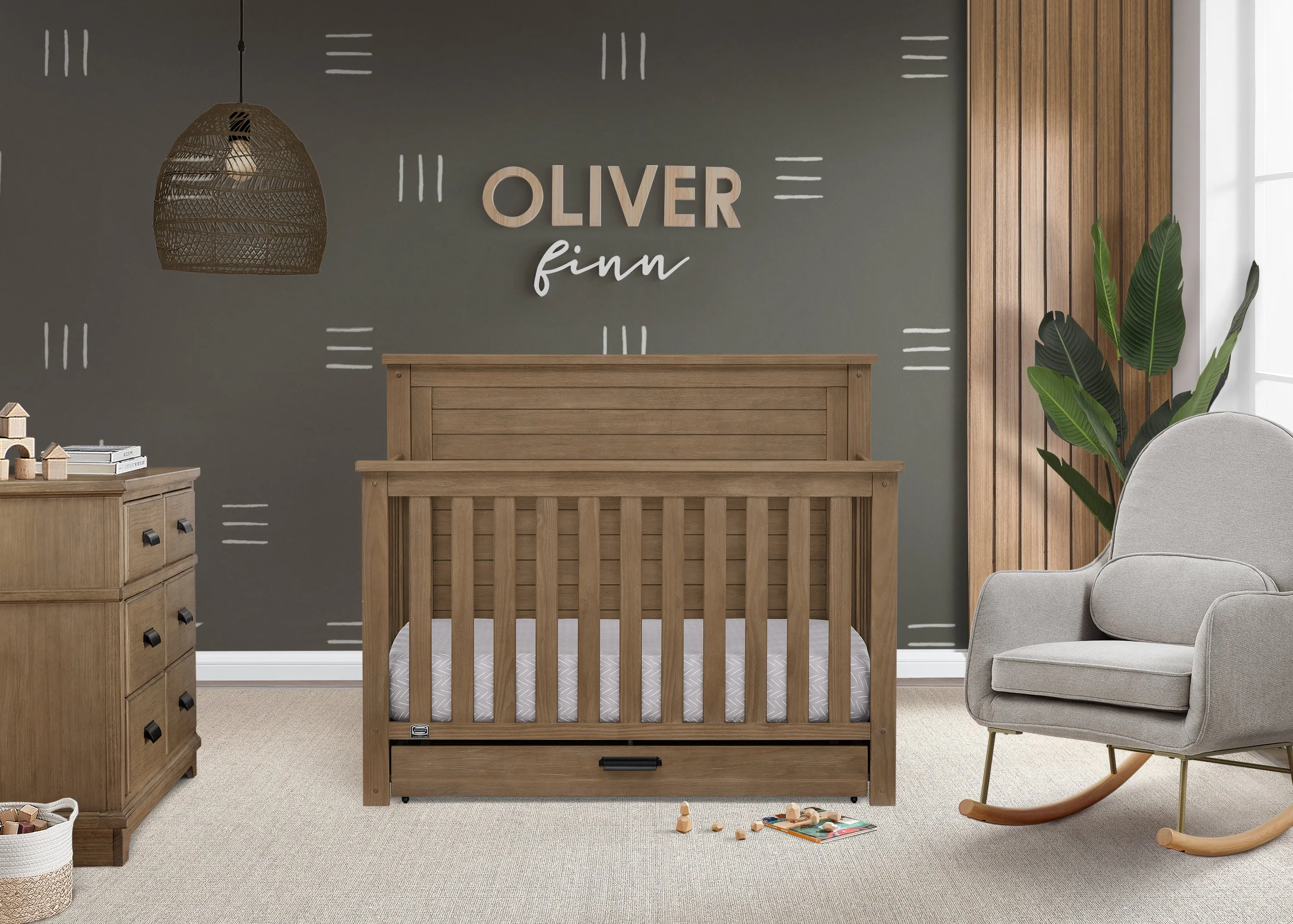 Caden 6-in-1 Convertible Crib with Trundle Drawer