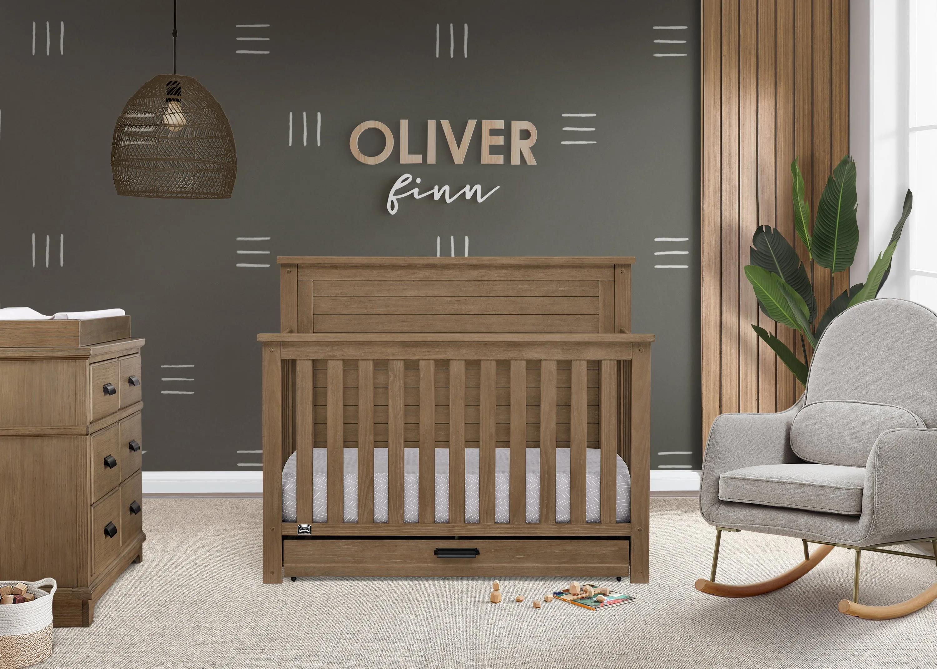 Caden 6-in-1 Convertible Crib with Trundle Drawer