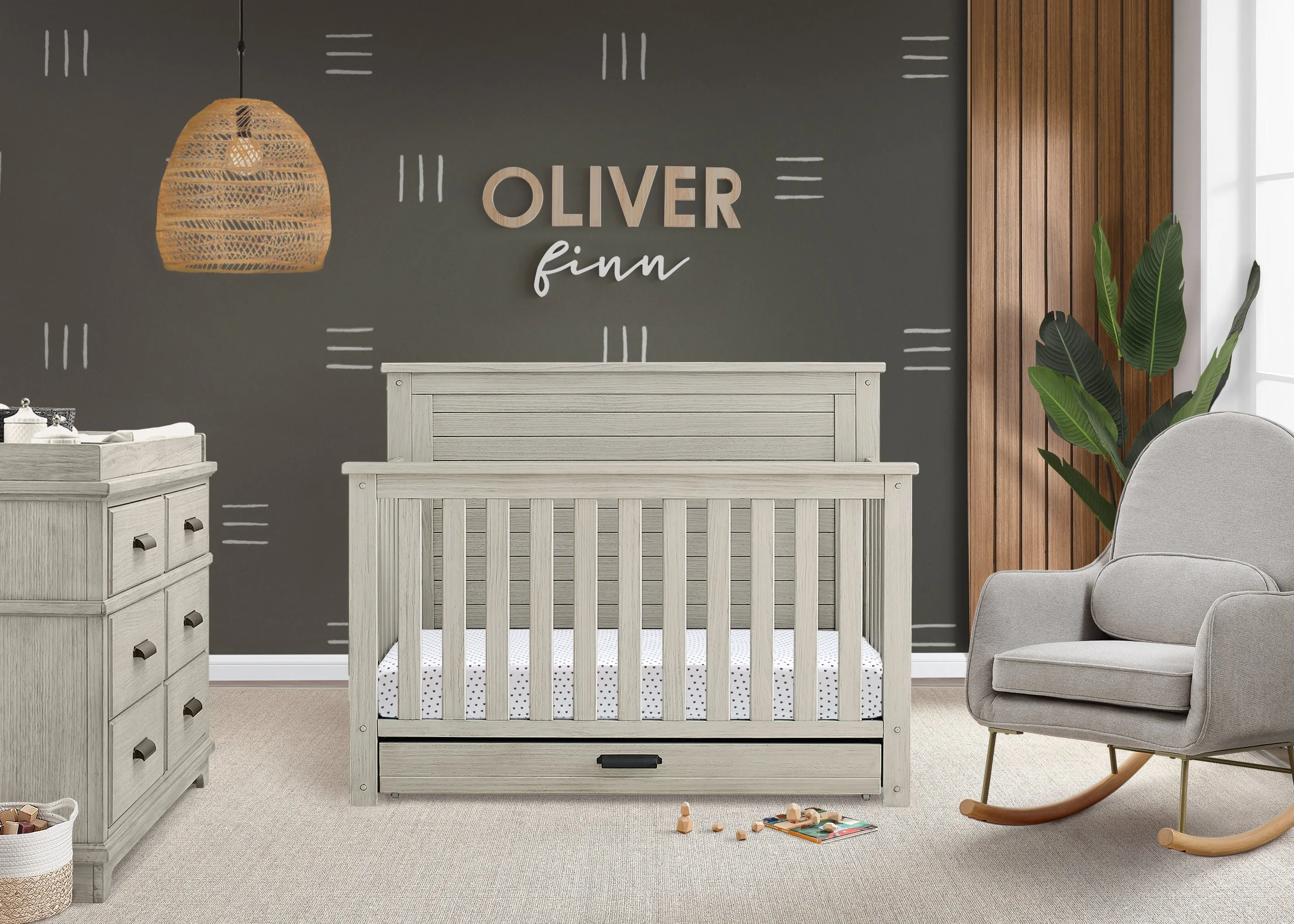 Caden 6-in-1 Convertible Crib with Trundle Drawer