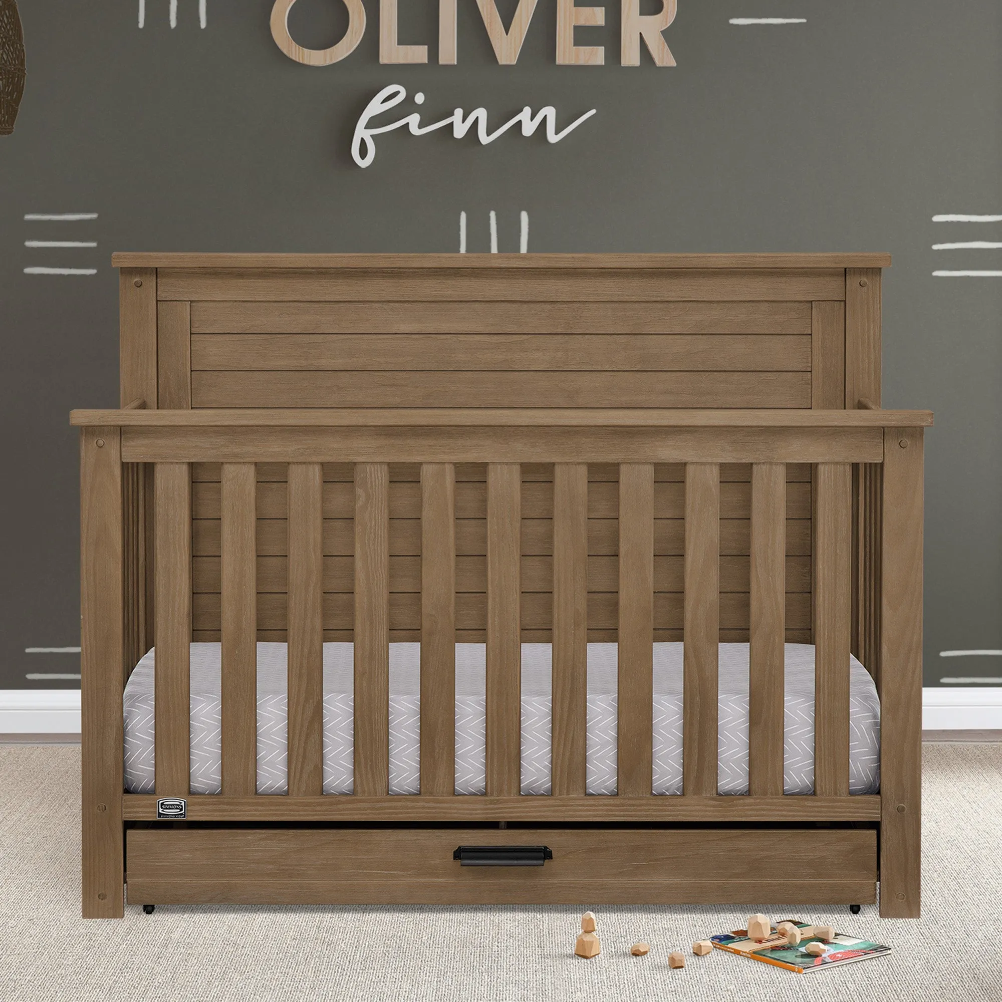 Caden 6-in-1 Convertible Crib with Trundle Drawer