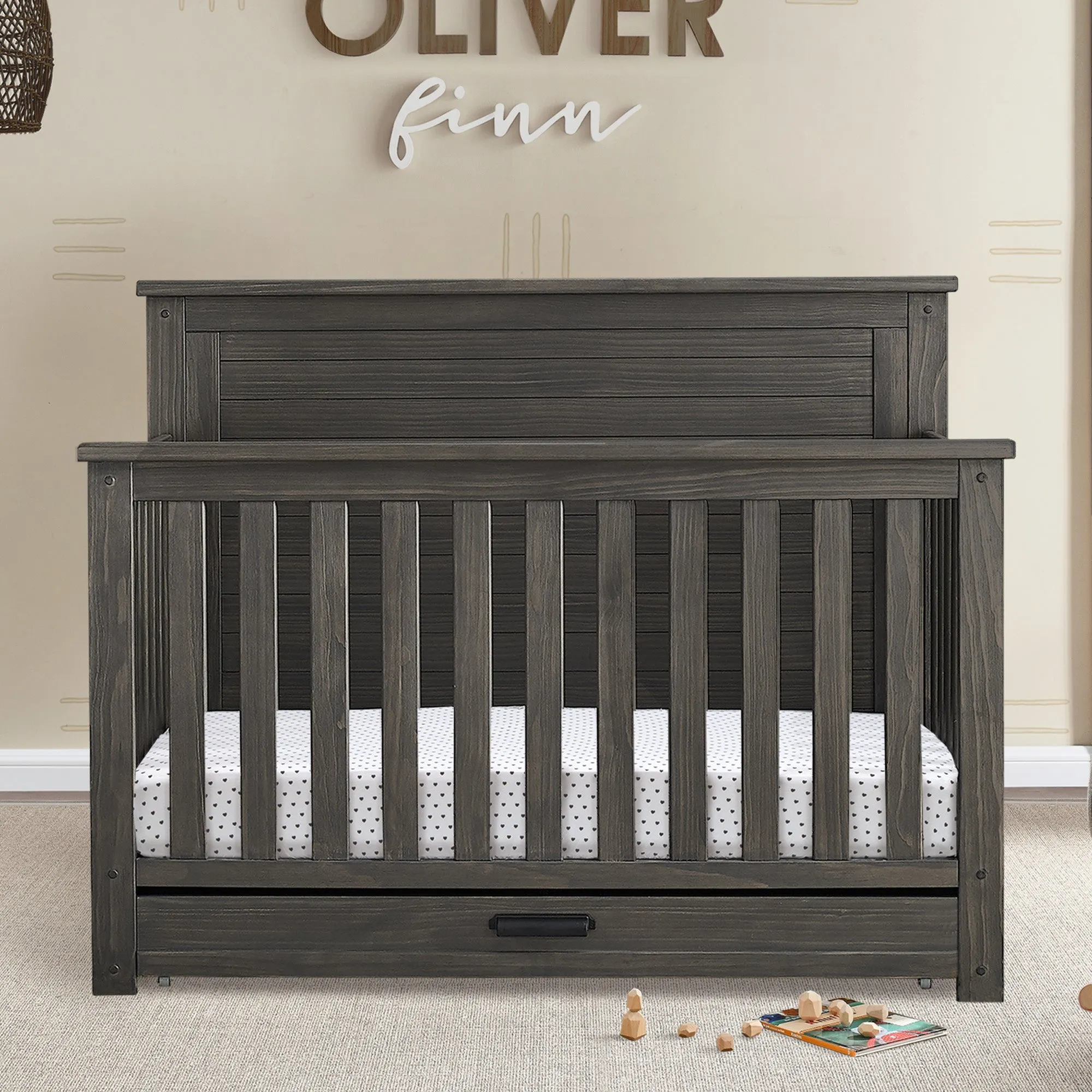 Caden 6-in-1 Convertible Crib with Trundle Drawer