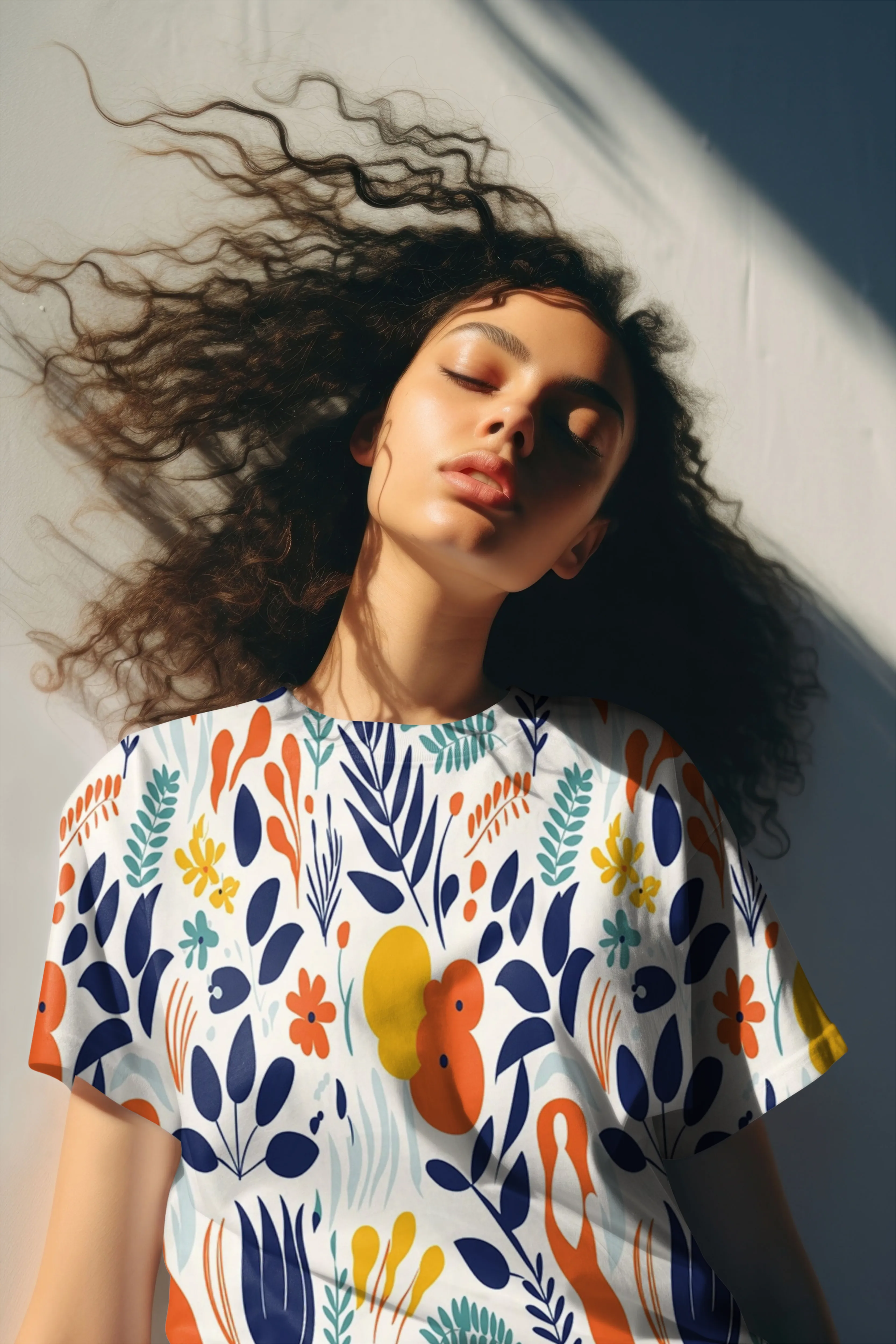 Chic Floral Art Women's Statement Printed T-Shirt