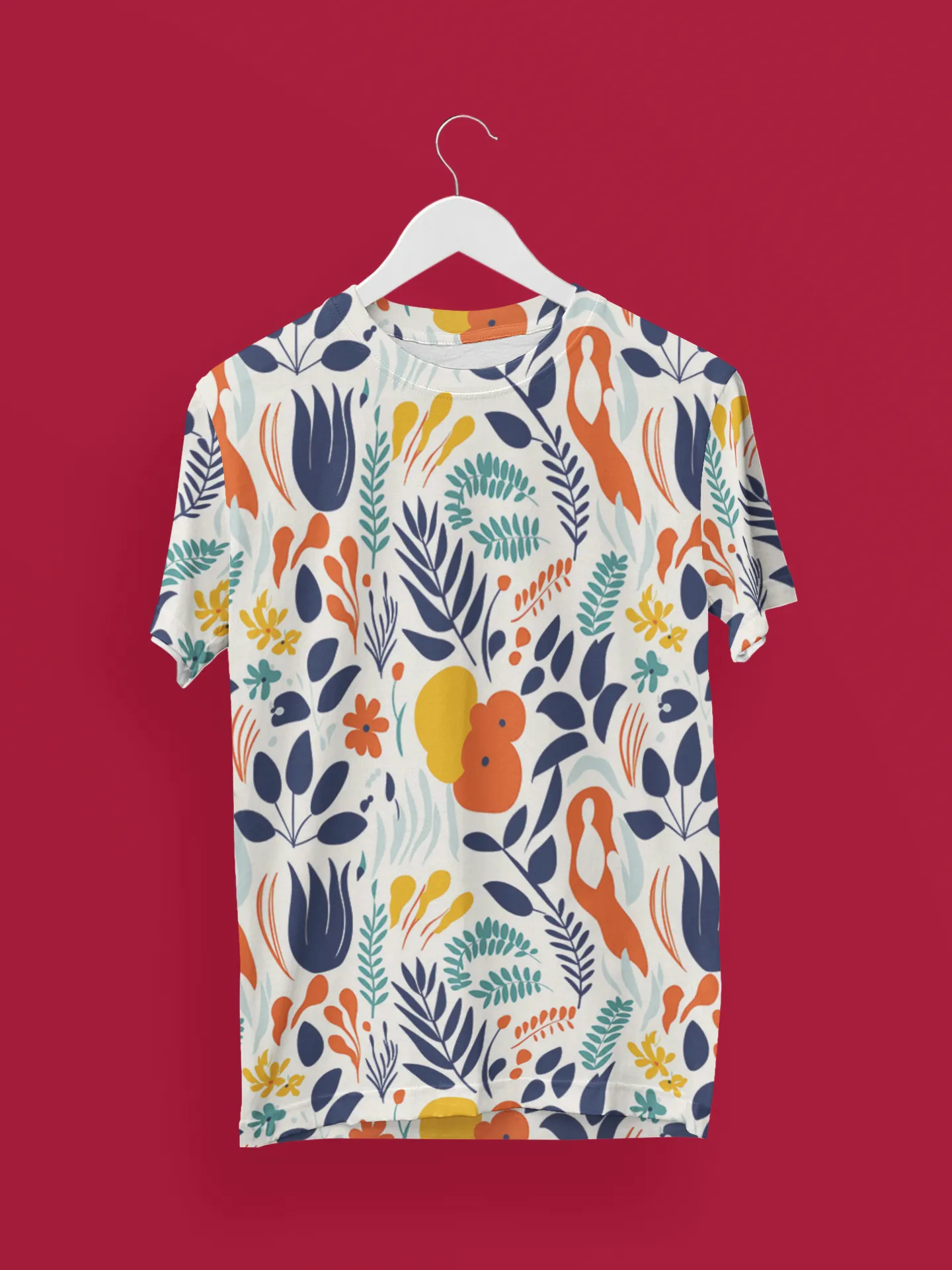 Chic Floral Art Women's Statement Printed T-Shirt