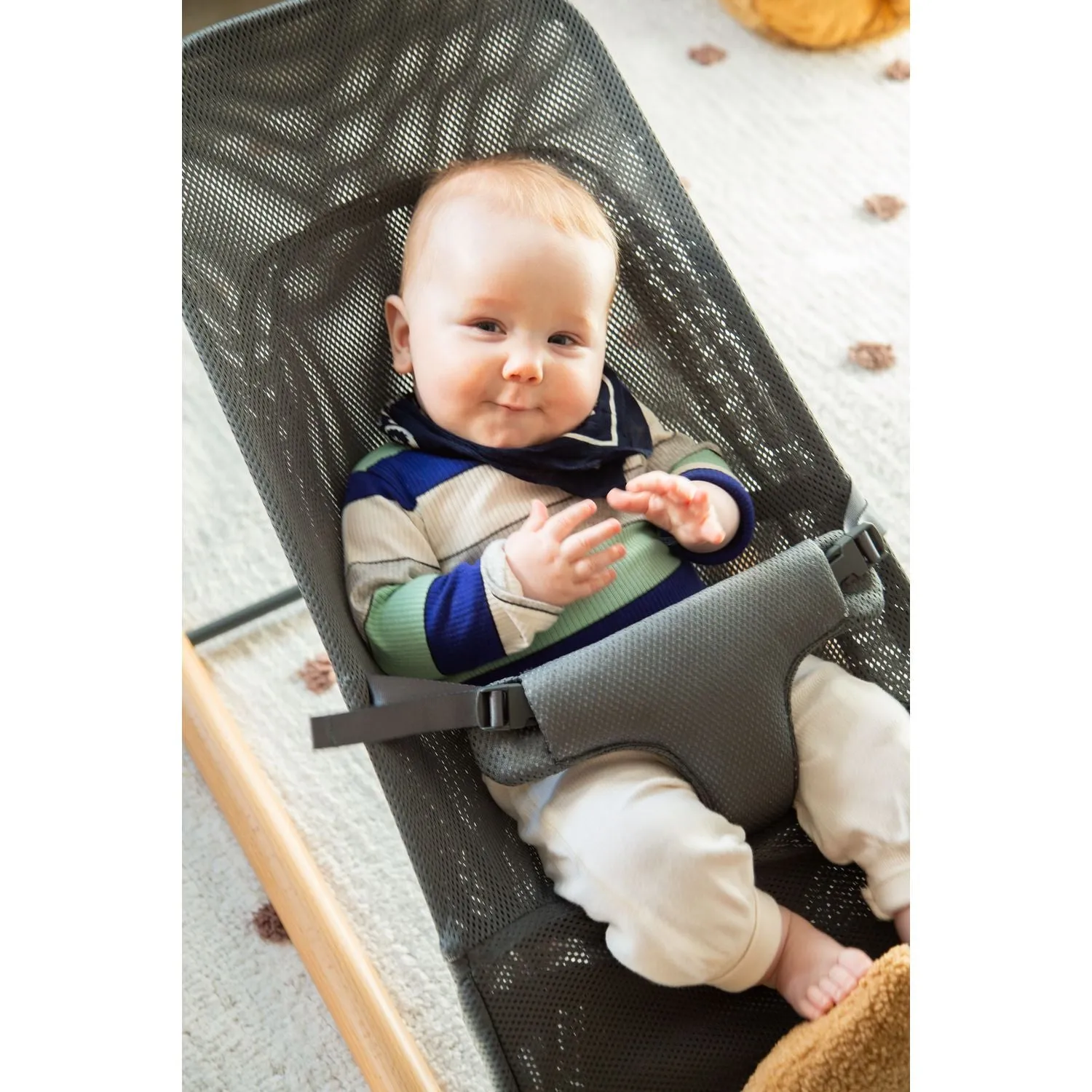 Childhome Evolux Bouncer - Natural Anthracite