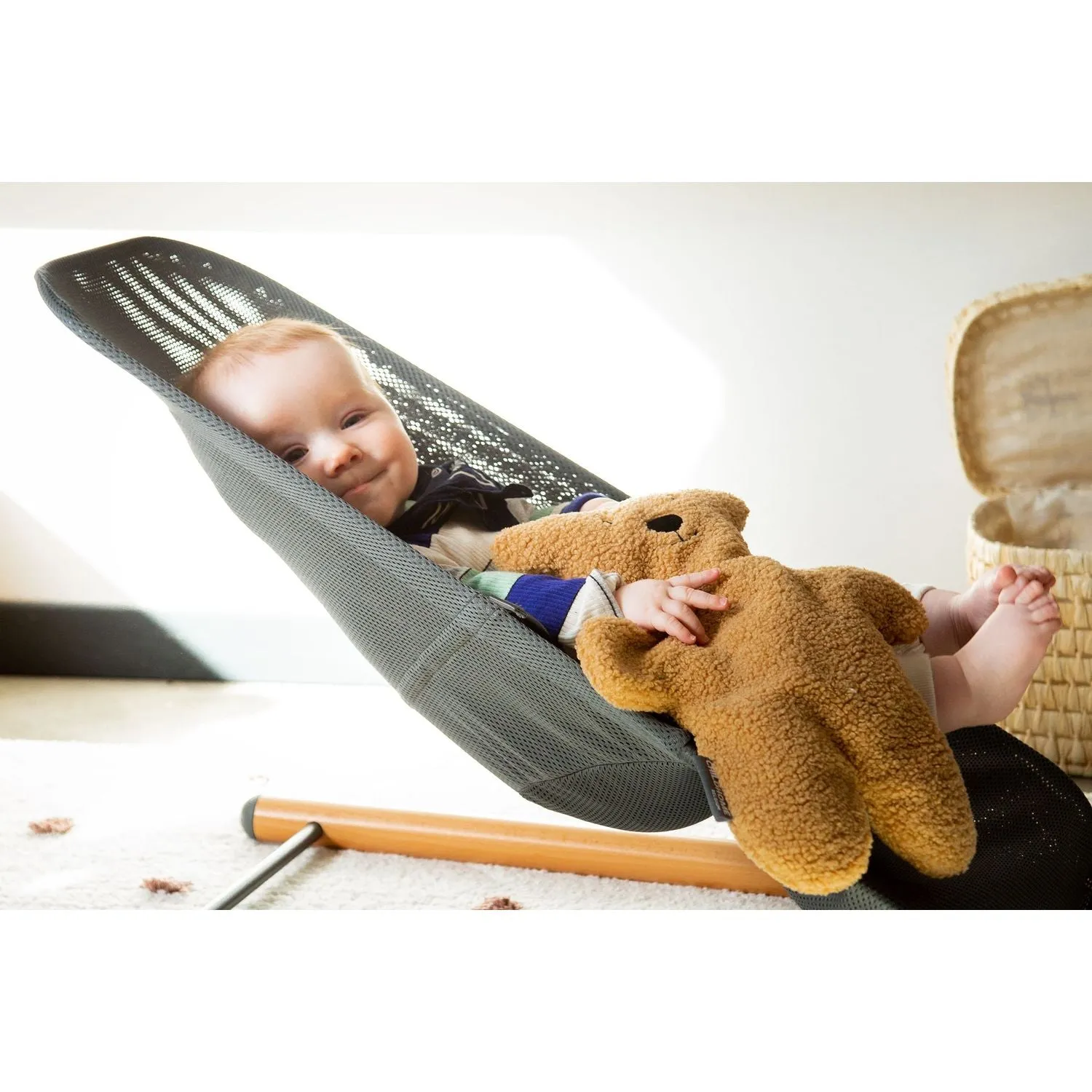 Childhome Evolux Bouncer - Natural Anthracite