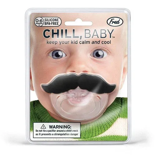 Chill, Baby Mustache Pacifier