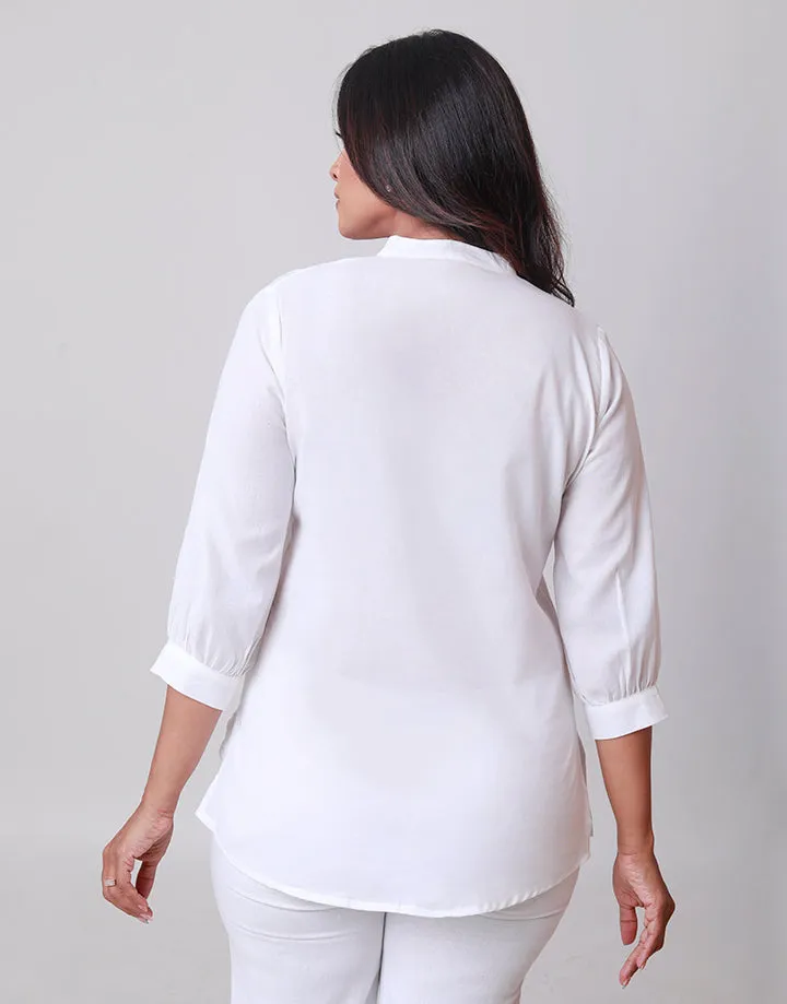 Chinese Collard Kurtha with Embraided Neck