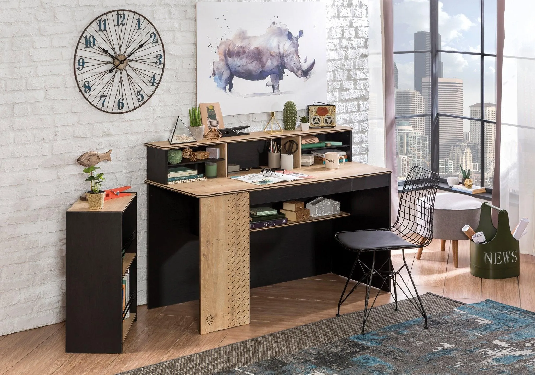 Cilek Black Small Bookcase