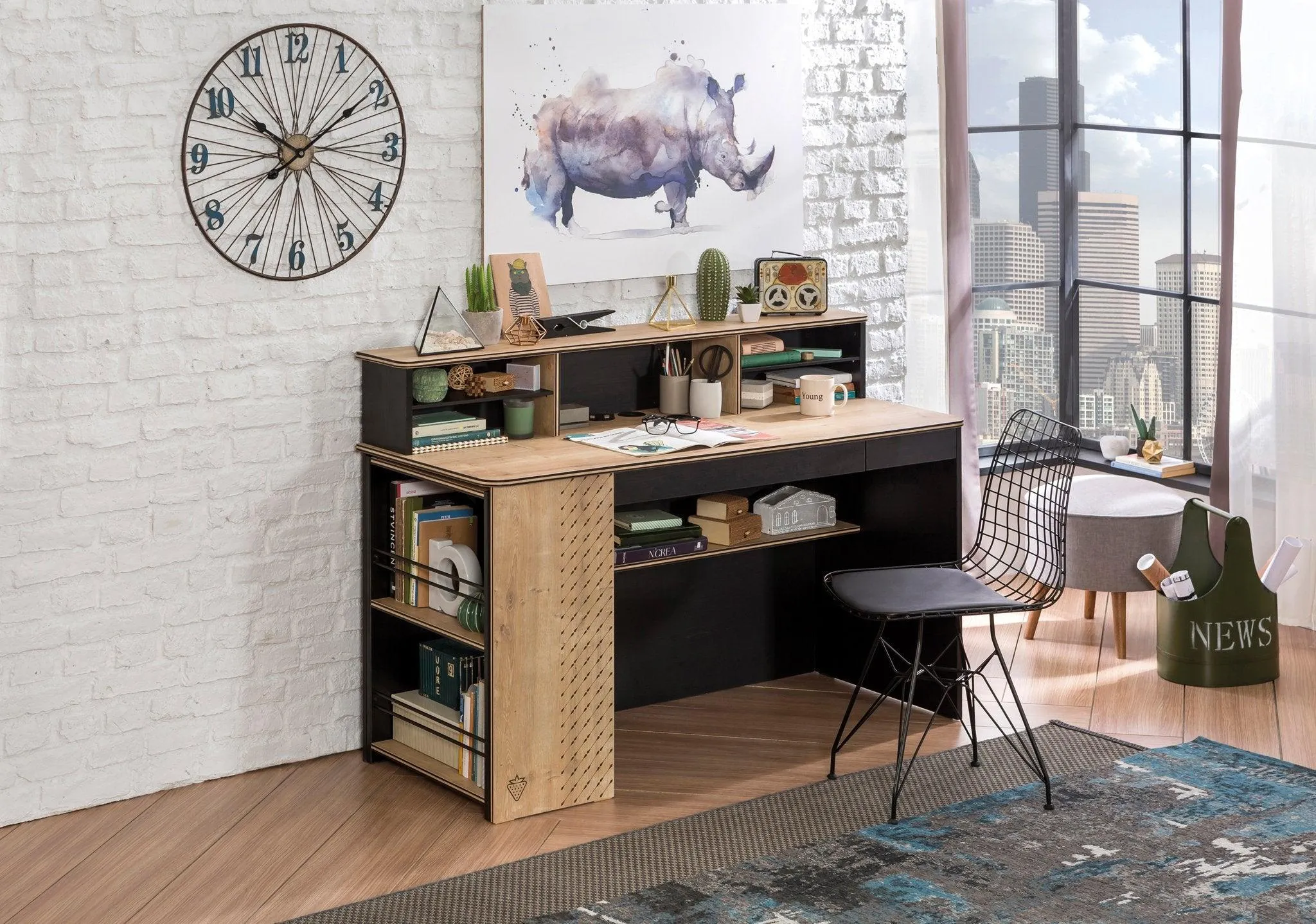 Cilek Black Small Bookcase