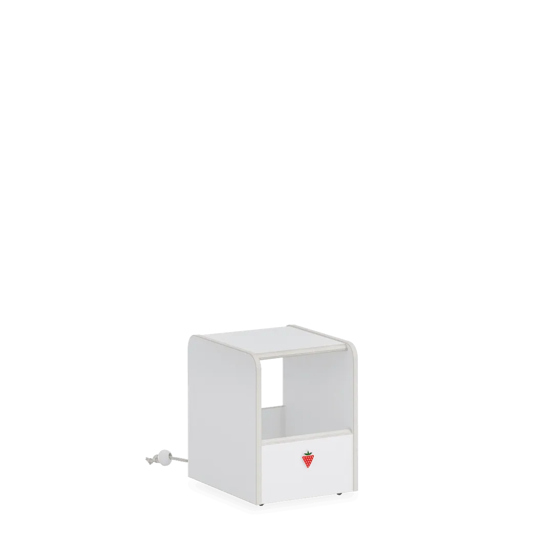 Cilek Montes White Toy Box/puff